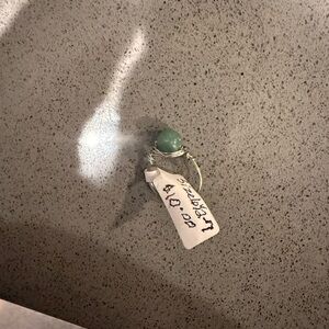 Green Wire Wrapped Ring